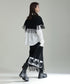 Fringe Knit Cape & Skirt Co-ord